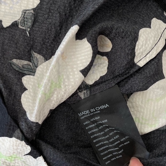 Club Monaco floral silk skirt - Picture 4 of 5